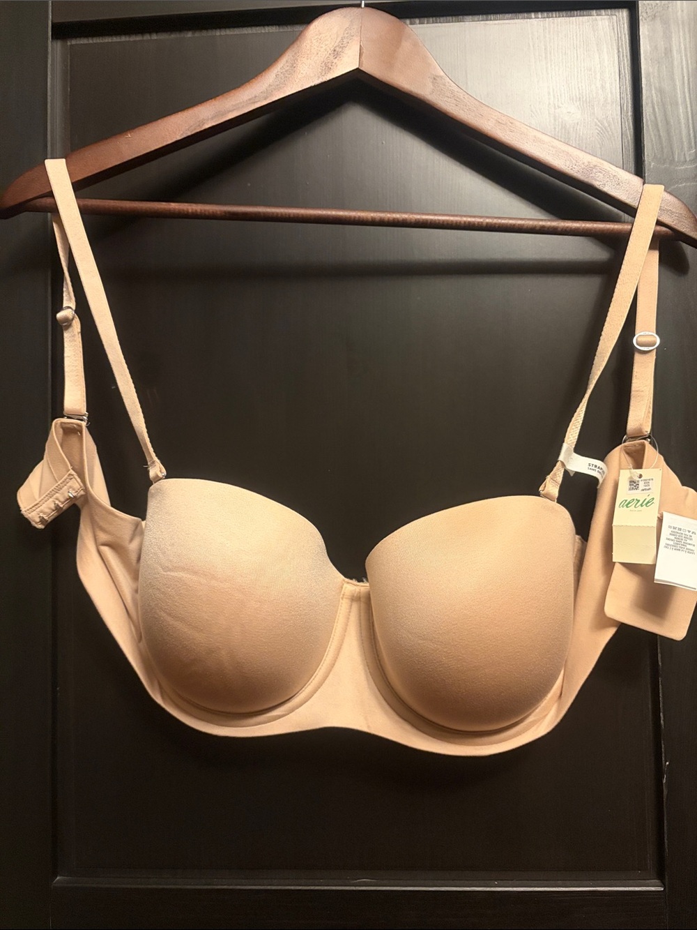 aerie Beige Convertible Strapless/Convertible Bra
